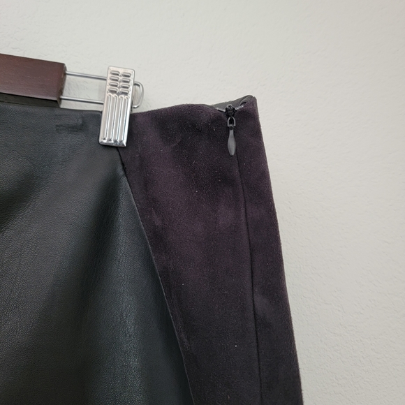 Premise Studio faux leather and suede skirt - Picture 5 of 7